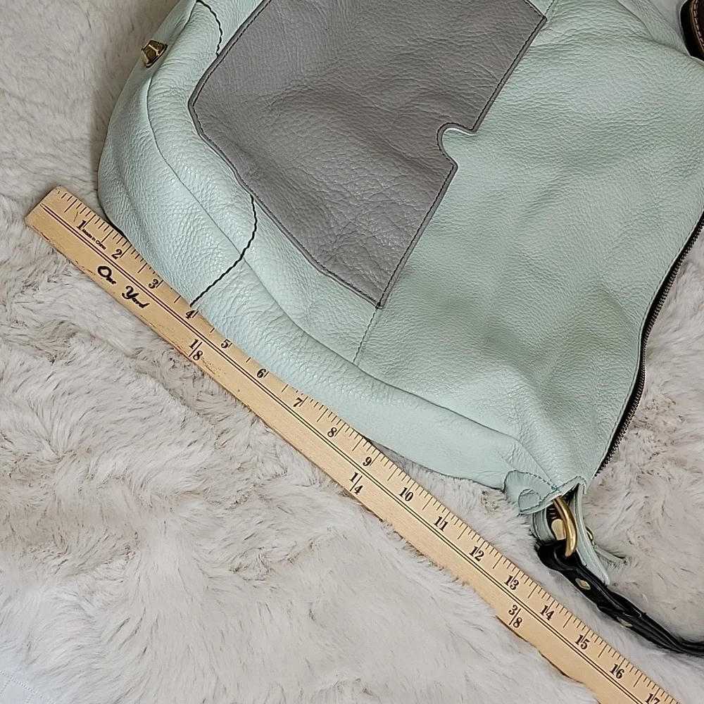 orYANY Mint Pebble Leather Hobo Bag